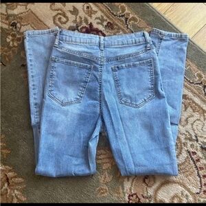 High Waisted Blue Jeans Ripped Denim
Distressed Comfortable
